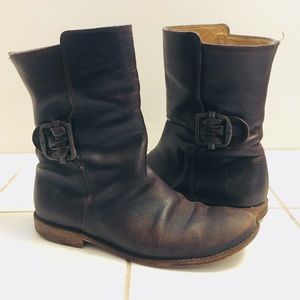 Frye Calf-Height Brown Boots